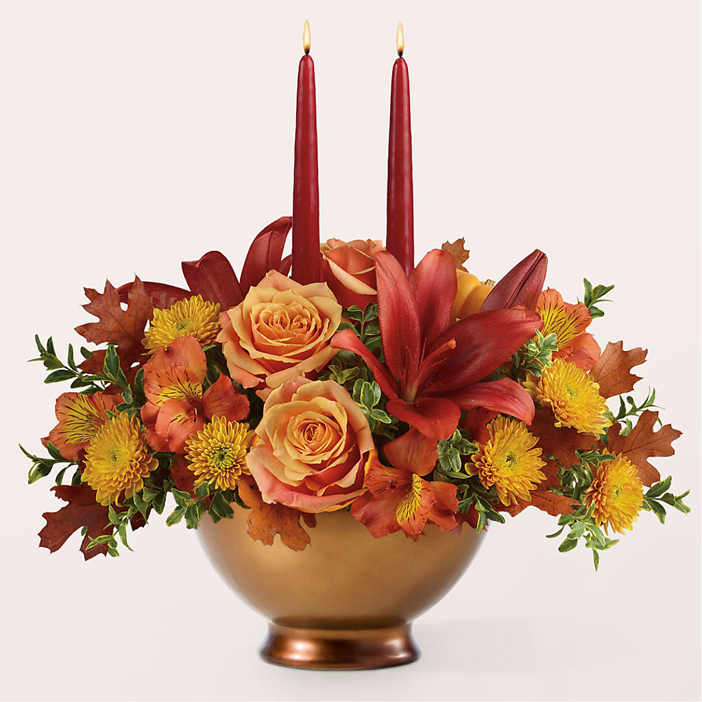 Harvest Table Centerpiece – R & J BLOOMS, Rowlett TX