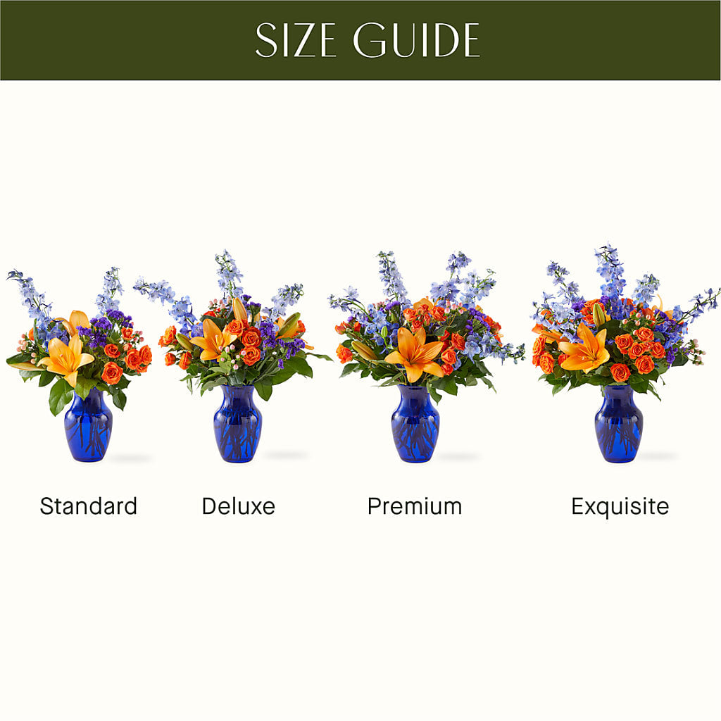 Radiant Citrus Bouquet – R & J BLOOMS, Rowlett TX