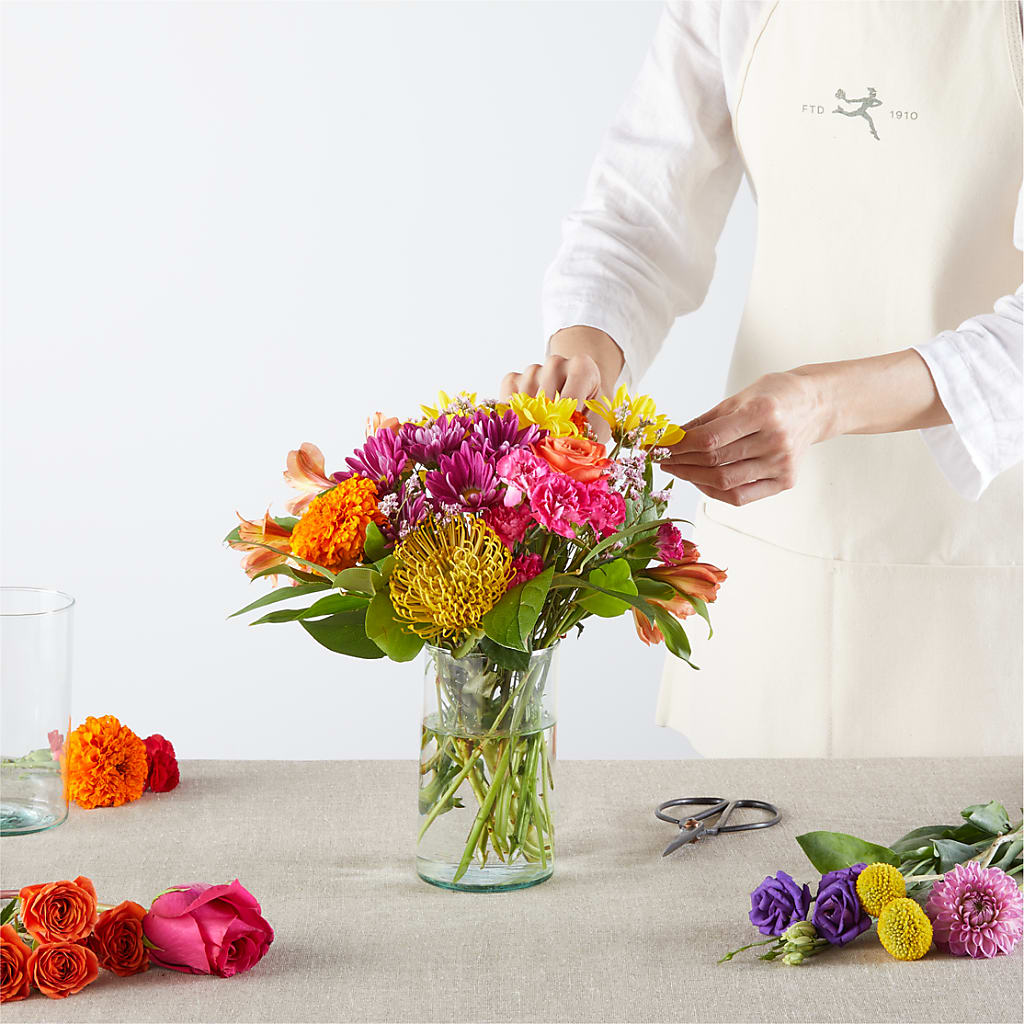 Feast of Color – A Florist Original – R & J BLOOMS, Rowlett TX