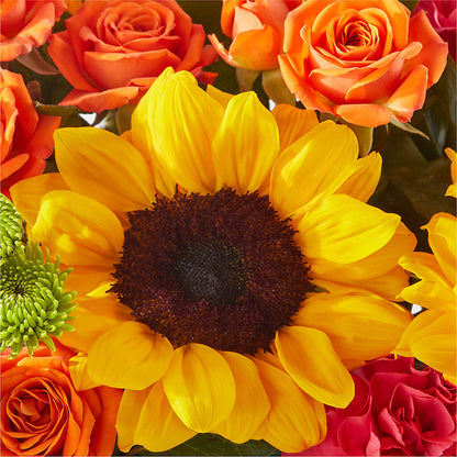 Sun-drenched Blooms Box Bouquet – R & J BLOOMS, Rowlett TX