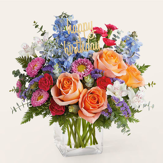 Birthday Bash Bouquet – R & J BLOOMS, Rowlett TX