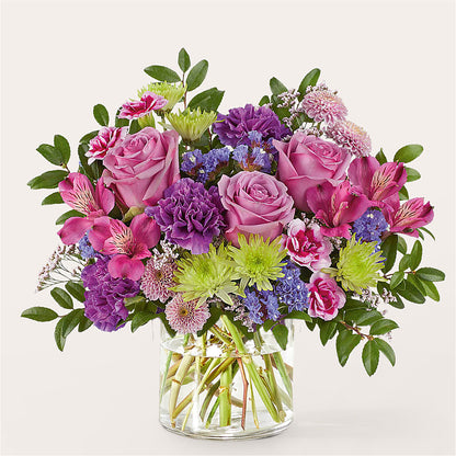 Glass Half Full Bouquet – R & J BLOOMS, Rowlett TX