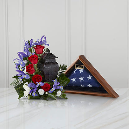 Patriotic Tribute Arrangement – R & J BLOOMS, Rowlett TX