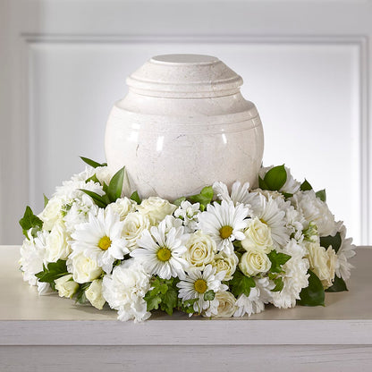 Ivory Gardens Cremation Adornment – R & J BLOOMS, Rowlett TX