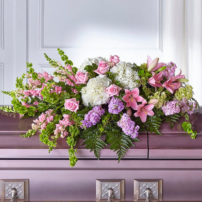 Life's Gratitude Casket Spray – R & J BLOOMS, Rowlett TX