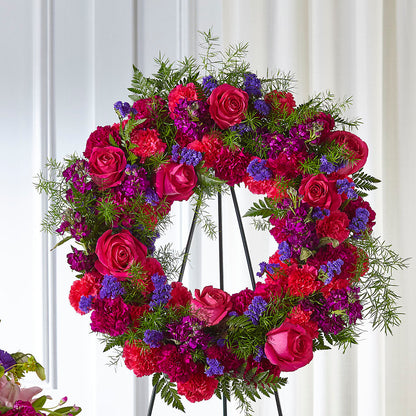 Calming Colors Wreath – R & J BLOOMS, Rowlett TX
