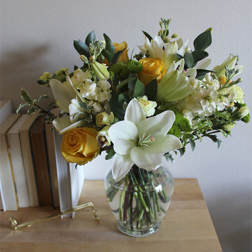 Hope & Serenity Bouquet – R & J BLOOMS, Rowlett TX