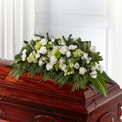 Hopeful Gesture Casket Spray – R & J BLOOMS, Rowlett TX