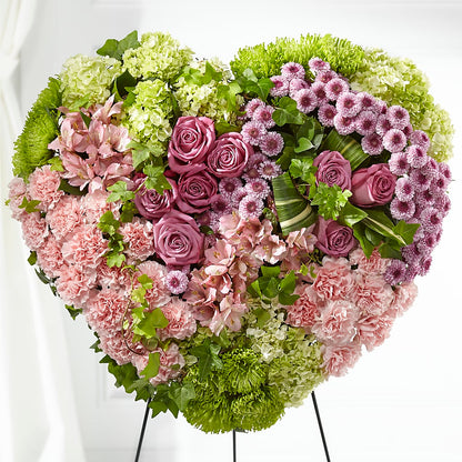 Heartwarming Standing Heart – R & J BLOOMS, Rowlett TX
