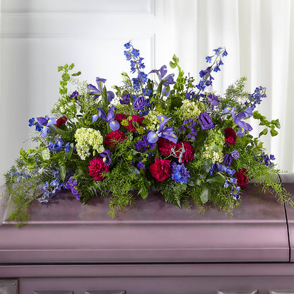 Always Treasured Casket Spray – R & J BLOOMS, Rowlett TX