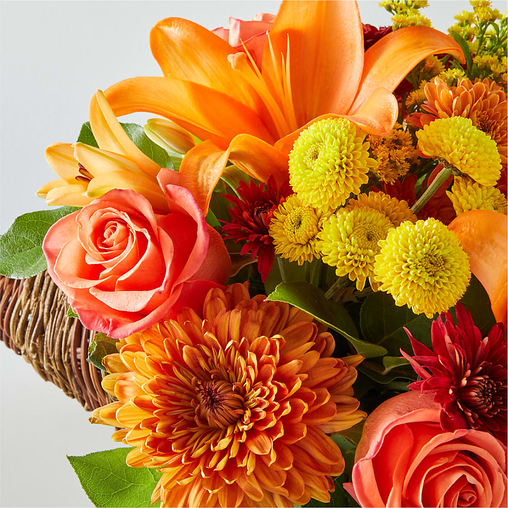 Bouquet of Blessings Cornucopia – R & J BLOOMS, Rowlett TX