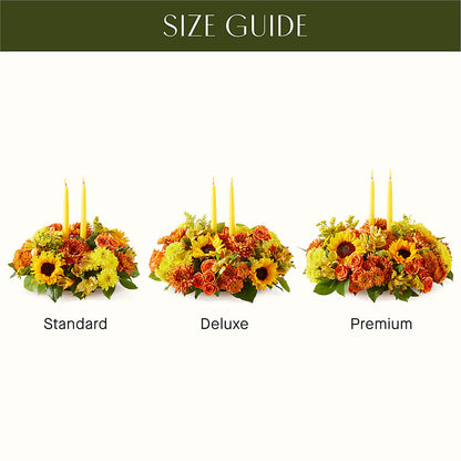 Autumn Harmony Centerpiece – R & J BLOOMS, Rowlett TX