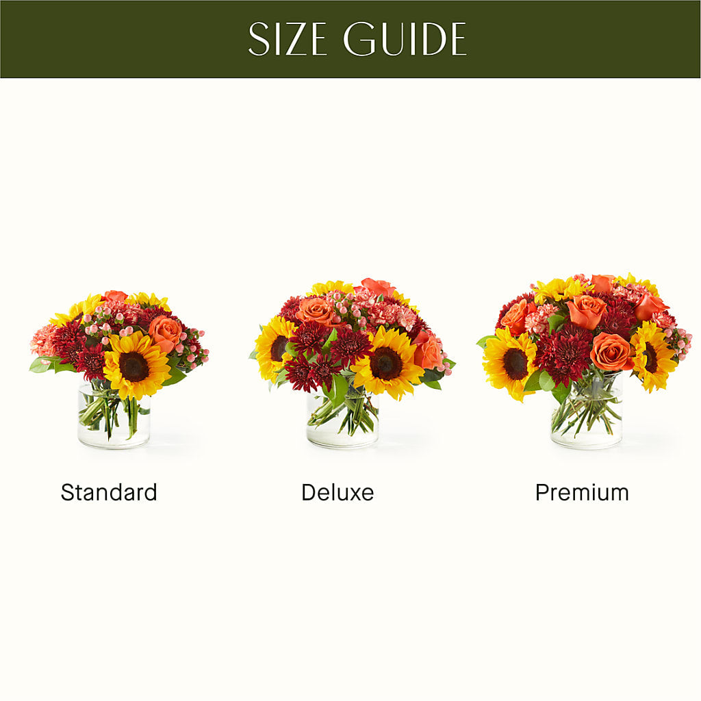 September Sunset Bouquet – R & J BLOOMS, Rowlett TX
