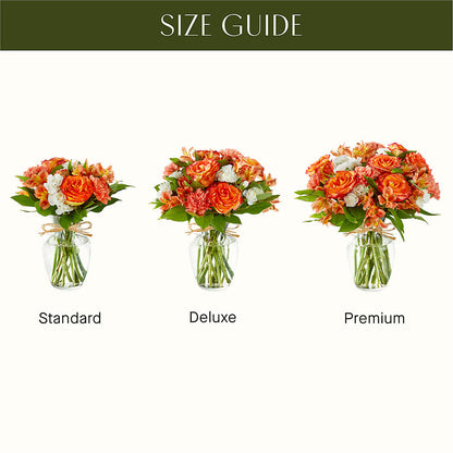 Apricot Glow Bouquet – R & J BLOOMS, Rowlett TX