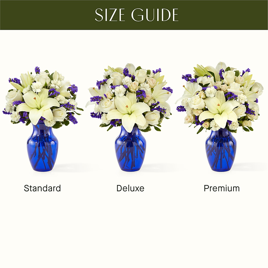 Sapphire Rush Bouquet – R & J BLOOMS, Rowlett TX
