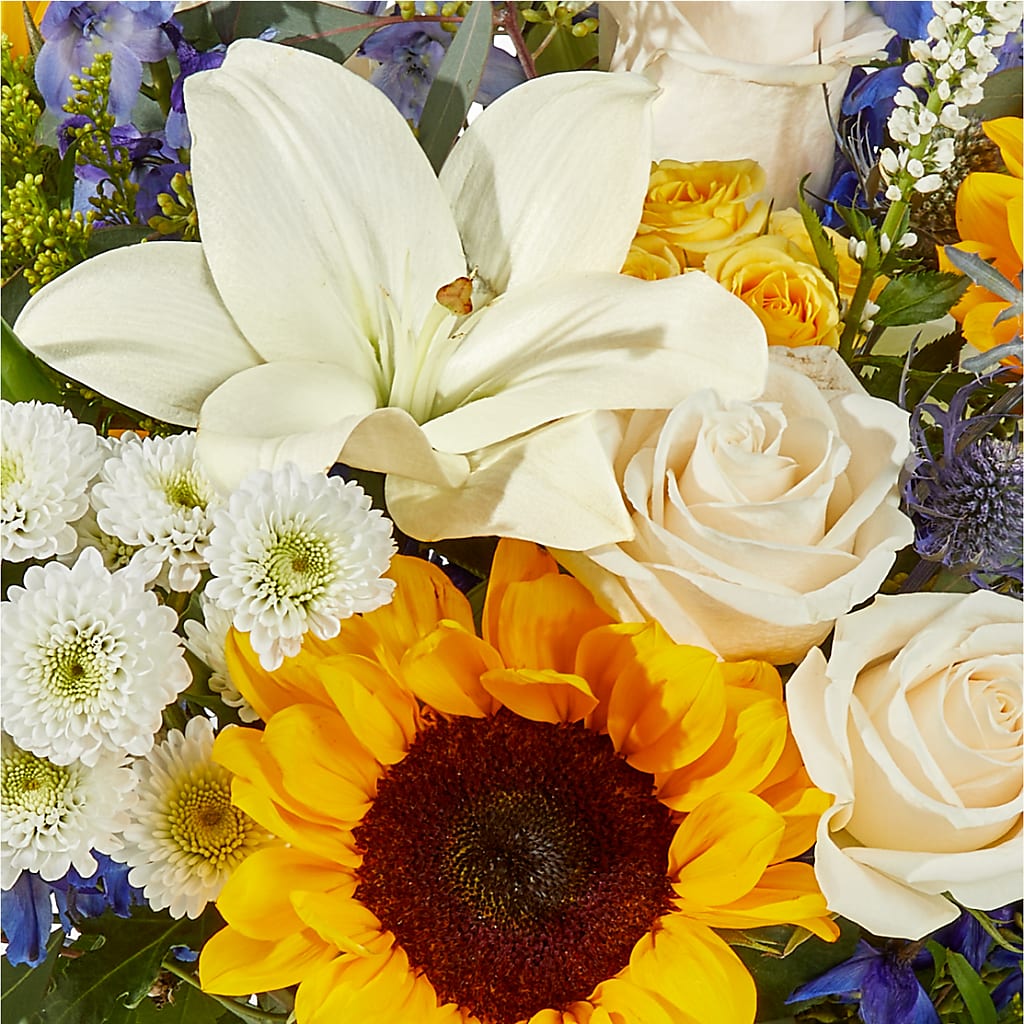 Wonderfully Sunny Bouquet – R & J BLOOMS, Rowlett TX