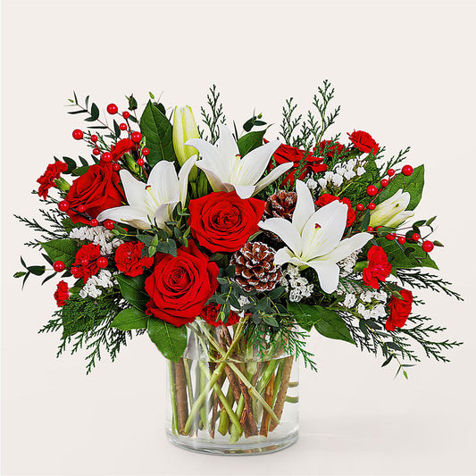 Best in Snow Bouquet – R & J BLOOMS, Rowlett TX