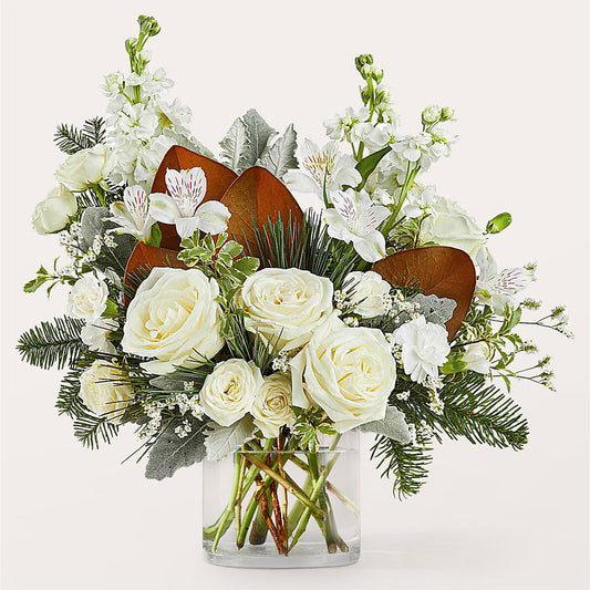 Fresh Snowfall Bouquet – R & J BLOOMS, Rowlett TX