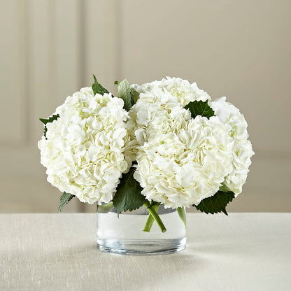 White Hydrangea Bouquet – R & J BLOOMS, Rowlett TX
